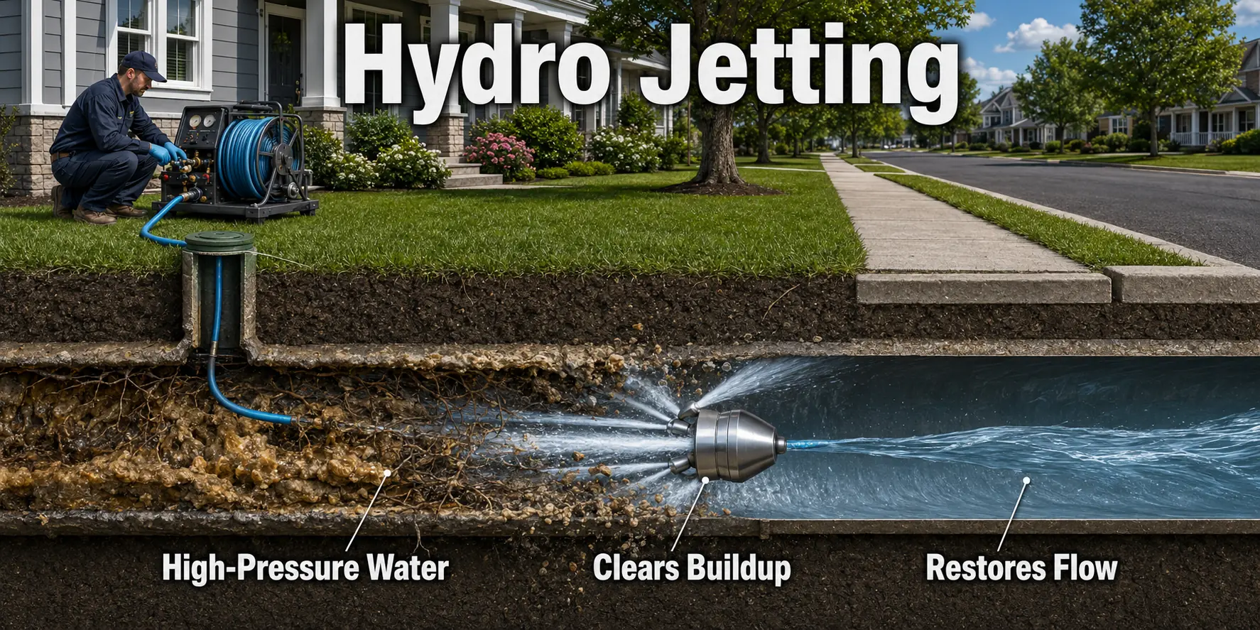 Prince William County Virginia Hydro Jetting Sewer Cleaning